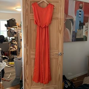 Nasty gal orange jumpsuit